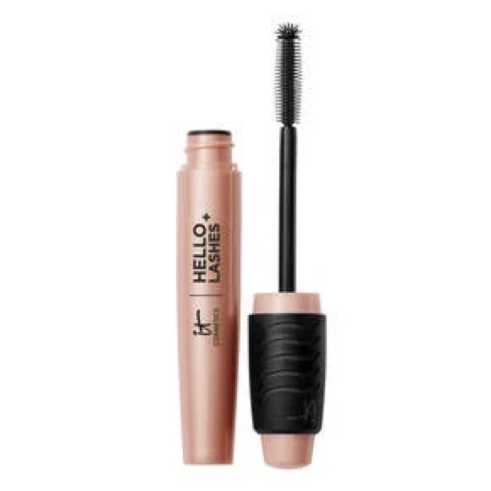 IT COSMETICS HELLO LASHES+ Lash Loving Volumizing Mascara with Serum, Black, NIB